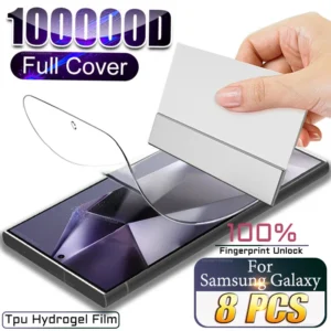 8P Hydrogel Film For Samsung Galaxy S26 S25 S24 S23 S22 S21 S20 Plus Ultra FE Screen Protector Note 20 10 S10 A56 A55 A35 A54 5G
