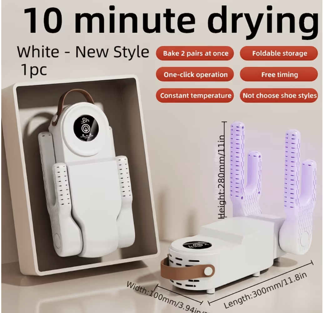 exclusive Antosun Footwear Dryer Odor Eliminator for Shoes, Equipped with Timer, Glove Dryer for Boxing, Collapsible, Suitable for Ski Boots, Socks, And Sneakers, Color: White, Without Battery 17 exclusive Antosun Footwear Dryer Odor Eliminator for Shoes, Equipped with Timer, Glove Dryer for Boxing, Collapsible, Suitable for Ski Boots, Socks, And Sneakers, Color: White, Without Battery - Image 17