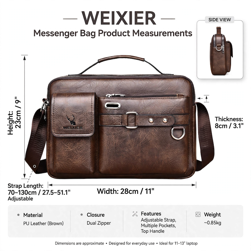 Women's Single-Shoulder Bag, Crossbody Bag, Business Satchel, Shoulder Bag, Handbag, Casual Crossbody Bag 7 Women's Single-Shoulder Bag, Crossbody Bag, Business Satchel, Shoulder Bag, Handbag, Casual Crossbody Bag - Image 7