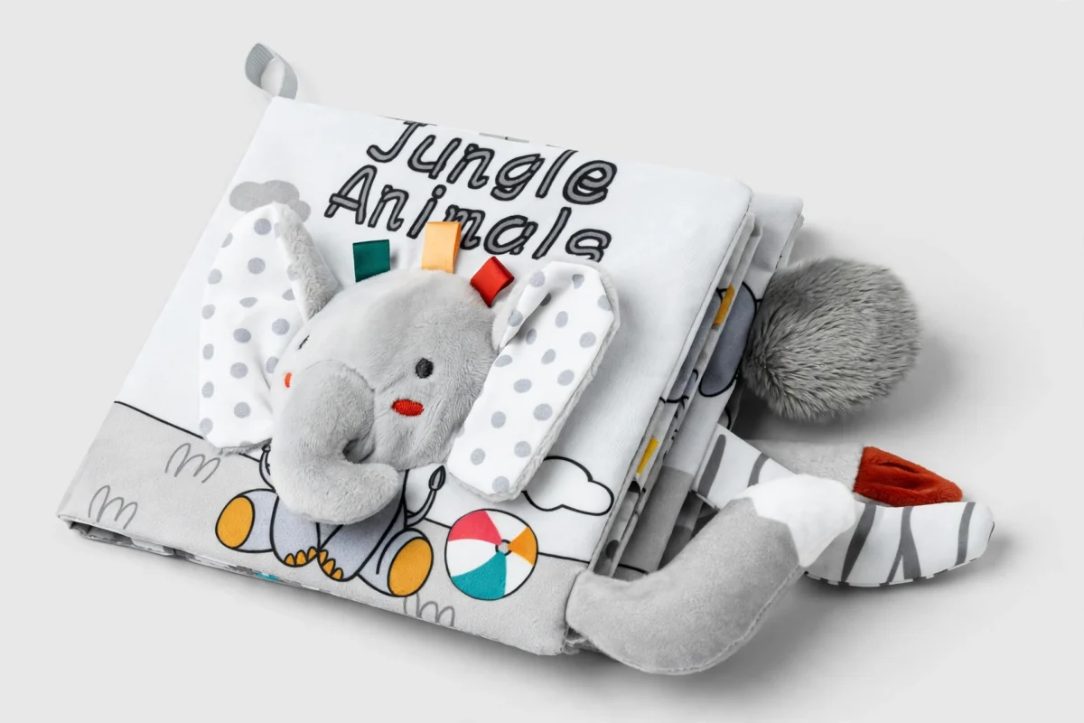 Cloth Books 3D Touch Feel High Contrast Cloth Book, Baby Books Toys for Baby 0-12 Months, Soft Baby Books Touch and Feel Crinkle for Infants Toddler Gifts Toy(Elephant) 1 Cloth Books 3D Touch Feel High Contrast Cloth Book, Baby Books Toys for Baby 0-12 Months, Soft Baby Books Touch and Feel Crinkle for Infants Toddler Gifts Toy(Elephant)