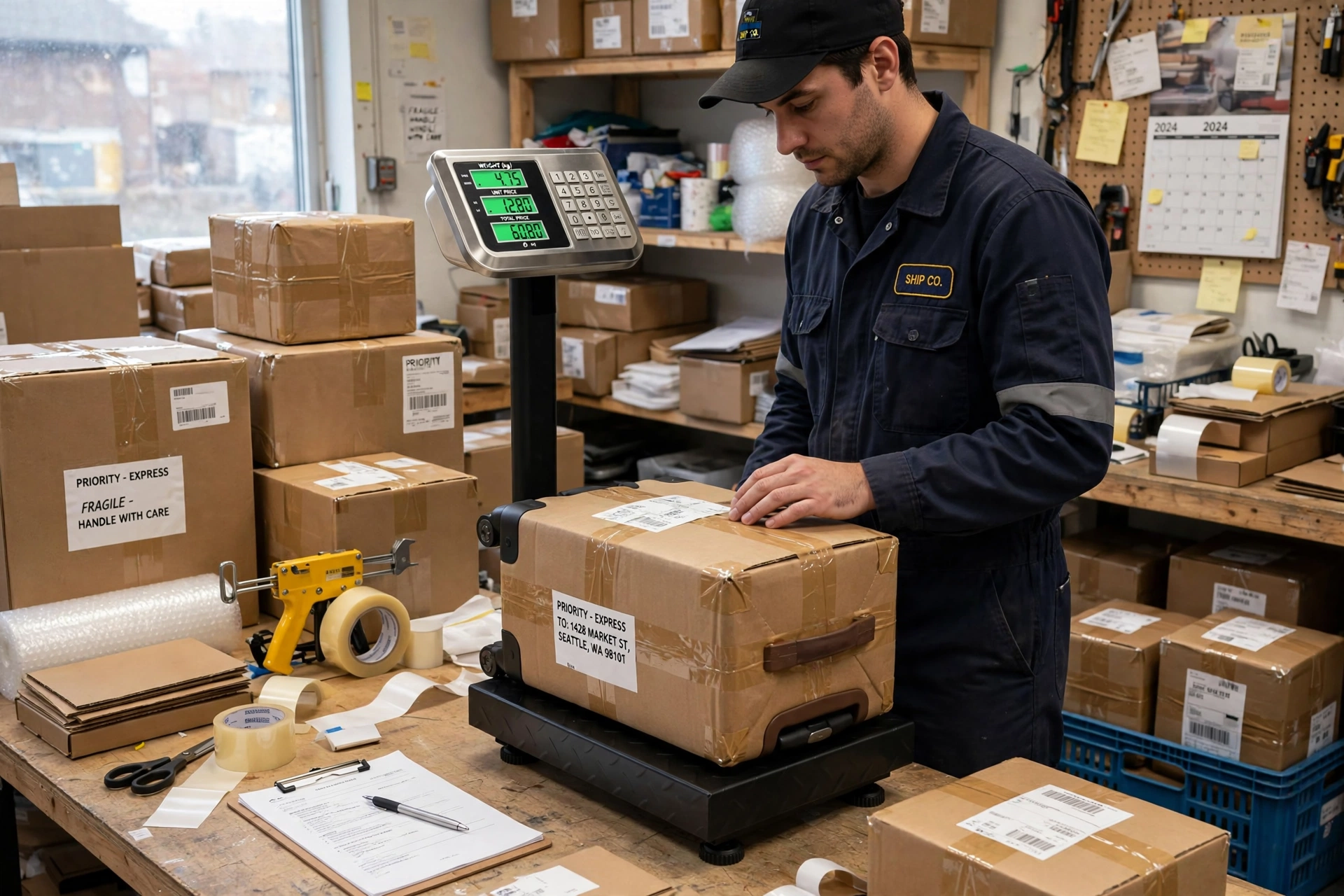 Electronic Industrial Commercial Platform Scale,Stainless Steel High-Definition LCD Display, Digital Floor Heavy Duty, Luggage Package Price Computing Postal Shipping Mailing 6 mrali shipping room scale