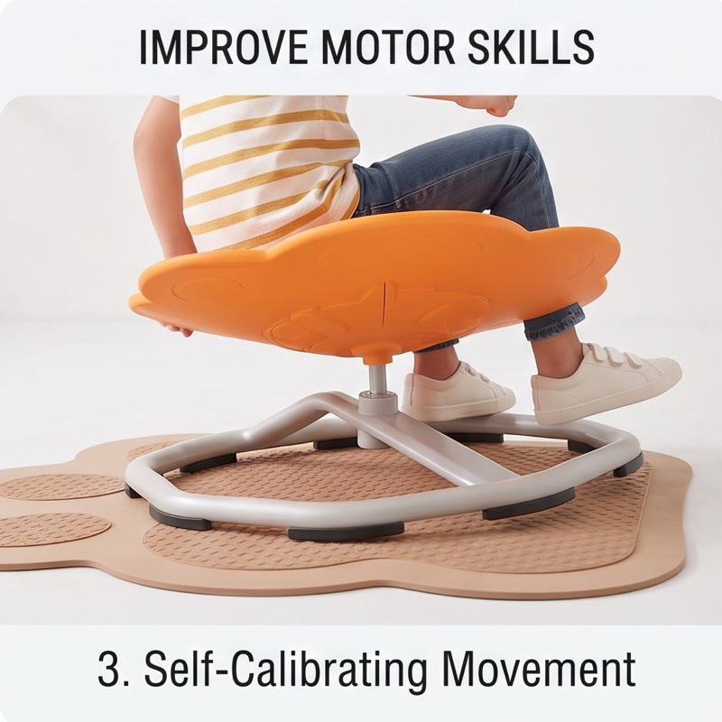exclusive Spinning Sensory Chair for Children with Autism | Sensory Swivel Chair with Paw Design, Large-Sized, Featuring a Non-Slip Metal Base, Improve Balance And Coordination, Designed for Training And Rehabilitation, Indoor/Outdoor, Autism Must Haves 13 exclusive Spinning Sensory Chair for Children with Autism | Sensory Swivel Chair with Paw Design, Large-Sized, Featuring a Non-Slip Metal Base, Improve Balance And Coordination, Designed for Training And Rehabilitation, Indoor/Outdoor, Autism Must Haves - Image 13