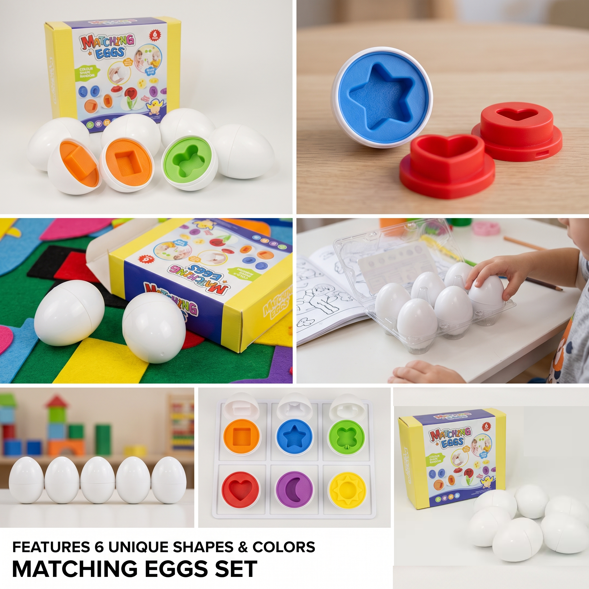 6/12pcs Pieces Plastic Egg Shape Sorting & Matching Puzzle - Egg Cell Suitable for Preschool Shape Recognition, Fine Motor Skills Activity for Boys & Girls, Travel-Friendly Egg Classificatory Games 10 A clear plastic carton of Pieces Plastic Egg Shape Sorting toys is tucked into an open beige backpack.