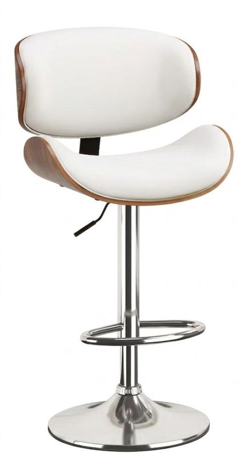 useful Swivel Bar Stools Set Of 2 Seat, Set Of 1 And 4 Seat, Adjustable Height 24.5-33.5in, Wooden Barstools PU Leather Upholstered Bar Chairs with Back & Footrest for Bar Kitchen Dining Room 21 mrali white stool 1 4rffff34