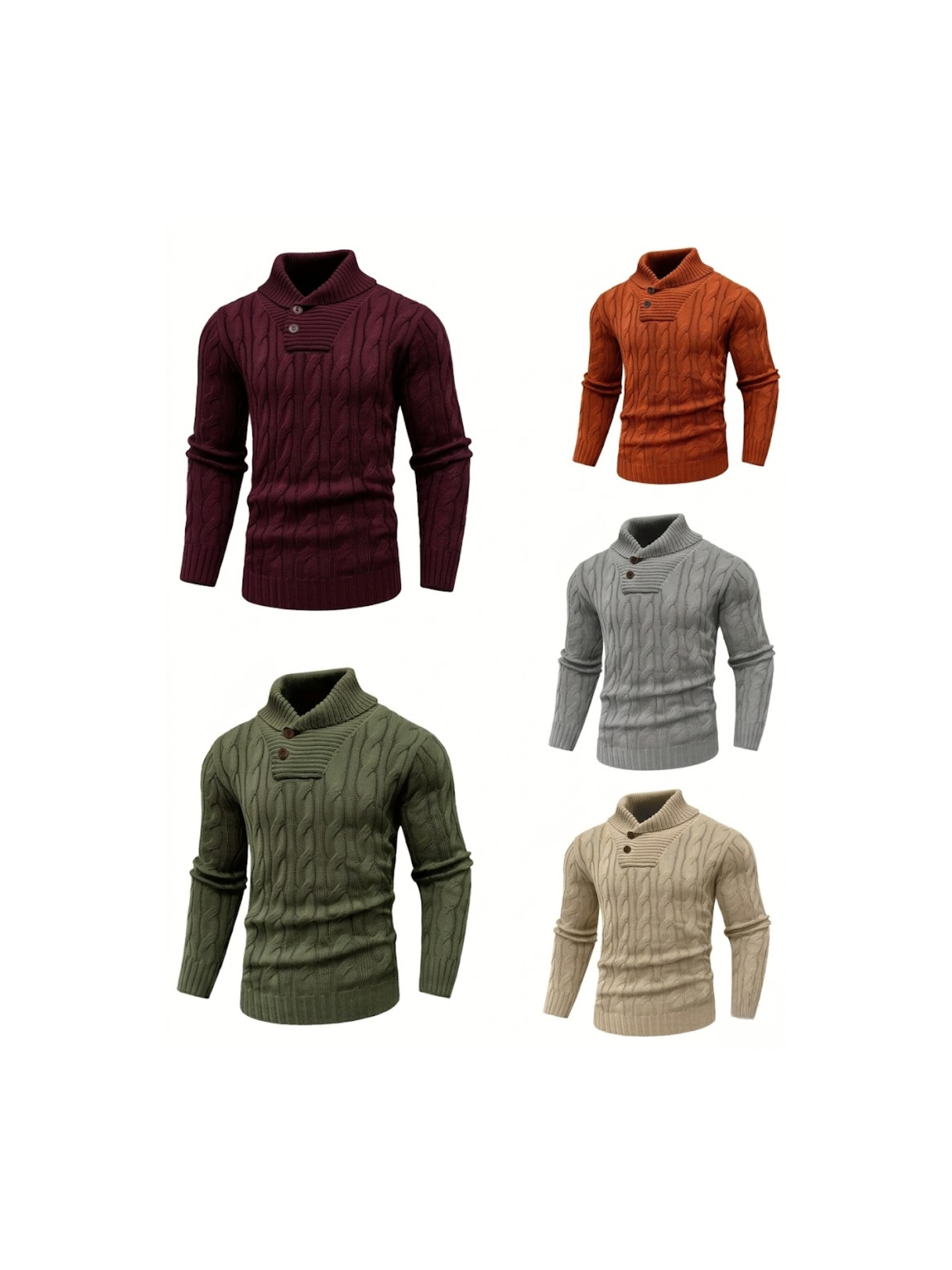 Men's Mature Business Sweater | Premium Merino-Style Lapel Knitwear | Sharp Professional Pullover for Executive Layering (Winter 2026) 1 Man in a dark charcoal mature business sweater with a button-down shirt underneath for a professional office look.