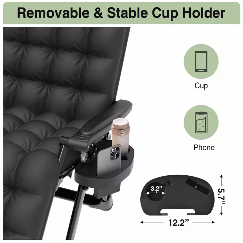 The Ultimate Relaxation Zero Gravity Chair Lounge Chair Recliner with Secure Multi-Position Locks 11 The Ultimate Relaxation Zero Gravity Chair Lounge Chair Recliner with Secure Multi-Position Locks - Image 11