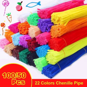 Vibrant Chenille Stems Bulk 22 Colors utilizing Chenille Stems Bulk as connecting limbs for other foam nodes, illustrating high-adhesion project symmetry and asset-integrity preservation.