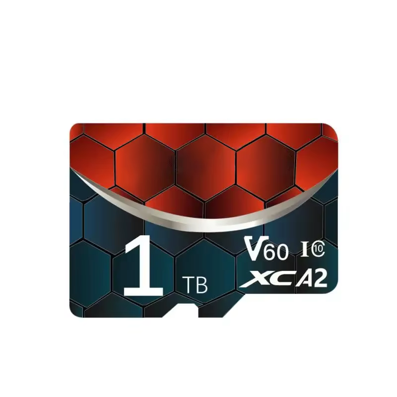 Ultimate Gaming Expansion:128GB-256GB-512GB-1TB-2TB Memory Card Memory Card Micro SDXC | V30 Class 10 High-Speed TF Card for Nintendo Switch & Consoles 4 128GB-256GB-512GB-1TB-2TB Memory card A close up studio shot of a 1TB micro memory card featuring a red and blue honeycomb armor design with white text displaying V60 video class and A2 app performance ratings.