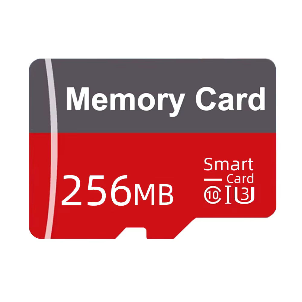 practical Small Capacity Memory Card Multi-Pack | 64MB to 512MB Industrial Micro SD Cards for Legacy Devices & Automation 3 A single small capacity memory card with 256MB of storage space isolated on a solid white background showing a red and dark grey split design face